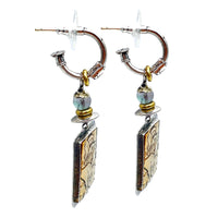 Tabra Jewelry 925 Sterling Silver & Bronze Post Earrings, 00K548