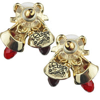 Ritzy Couture Twas the Night Christmas Bell Stud Earrings (Goldtone)