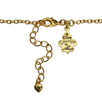 Ritzy Couture American Flag Charm Pendant Necklace (Goldtone) - Red/Blue/Gold