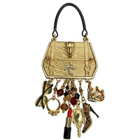 Ritzy Couture "Shopping" Deluxe Multi Charm Pin/Pendant (Goldtone) - Goldtone / Multicolor