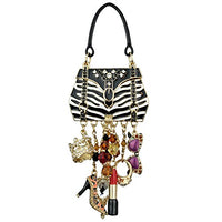 Ritzy Couture "Shopping" Deluxe Multi Charm Pin/Pendant (Goldtone) - Goldtone / Multicolor