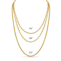 Ritzy Couture DeLuxe Luxury Necklace Chains For Charms - Fine Silver Plating
