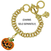 Ritzy Couture Signature Logo Chain Bracelet For Enhancer Charms (Goldtone) - Bracelet