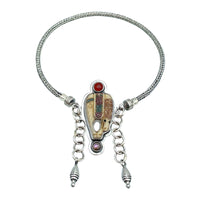 Tabra Jewelry 925 Sterling Silver Braided Adjustable Anklet Connector Chain AK22