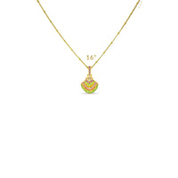 Scallop Sea Shell Pearl Enhancer Charm by Ritzy Couture DeLuxe -18k Gold Plating