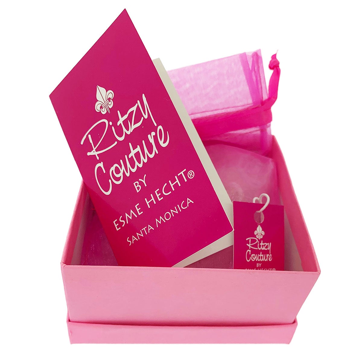 Cupid"s Love Pink Valentine Heart Earring by Ritzy Couture