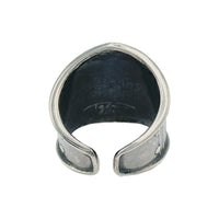 Tabra Jewelry 925 Sterling Silver Ancient Geometry Embossed Ring Size 6, OOK531