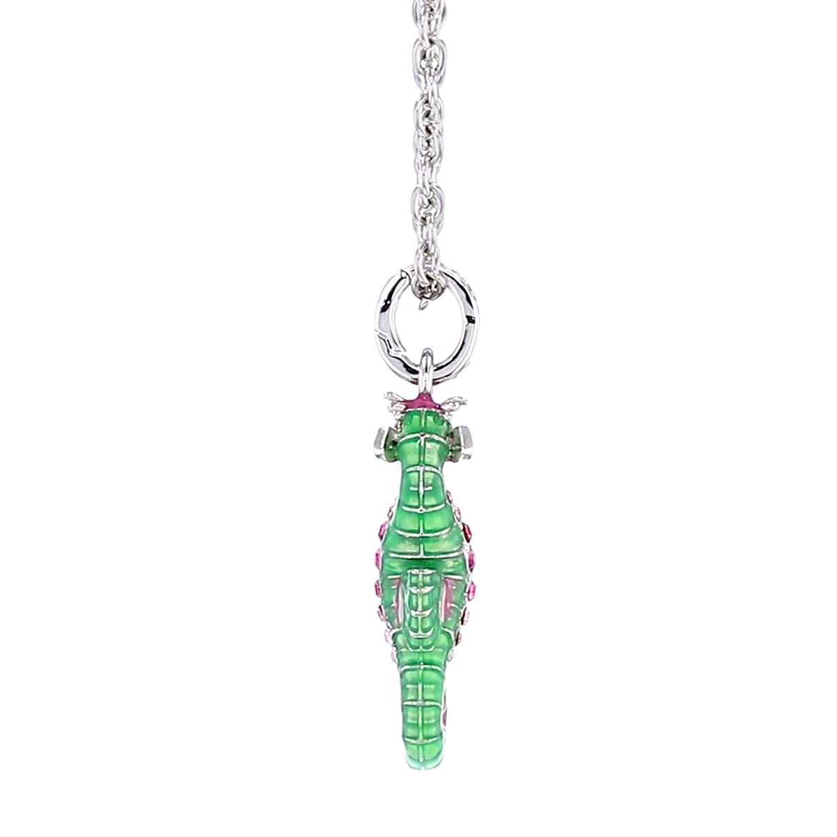 Summer Pastel Seahorse Enhancer Charm by Ritzy Couture DeLuxe-Fine Silver Plated