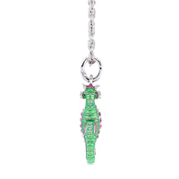 Summer Pastel Seahorse Enhancer Charm by Ritzy Couture DeLuxe-Fine Silver Plated