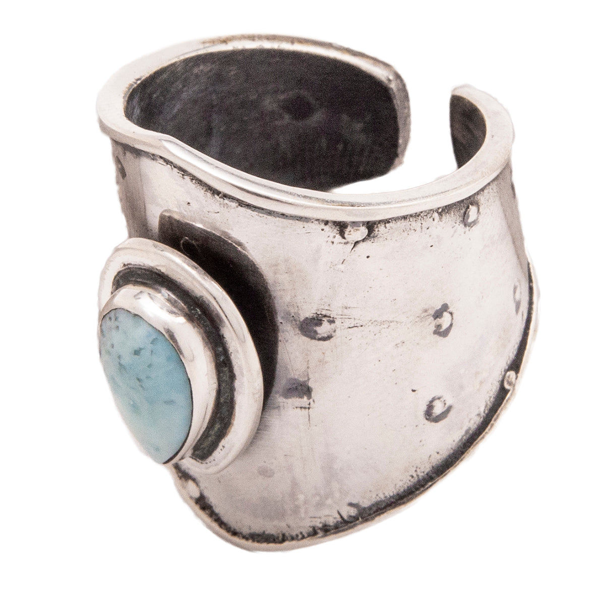 Tabra Jewelry | Silver Larimar Ring For Women