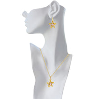 Topaz Crystal Starfish Enhancer Charm