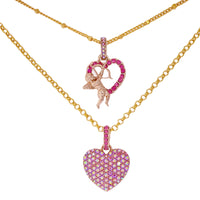 Cupid"s Love Rose Heart Enhancer Charm