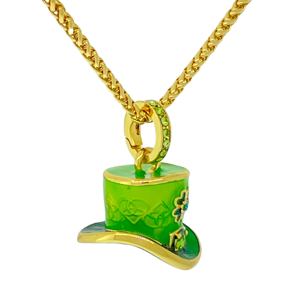Leprechaun St Patricks Enhancer Charm " 18k Gold Plating