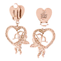 Cupid"s Love Pink Valentine Heart Earring by Ritzy Couture