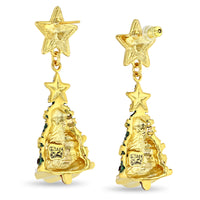 Christmas Tree Red & Green Earrings - Christmas Jewelry