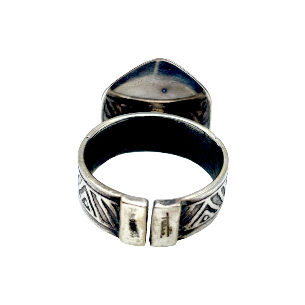 Tabra Jewelry 925 Sterling Silver, Bronze Ring Size 7.75, 00K527A