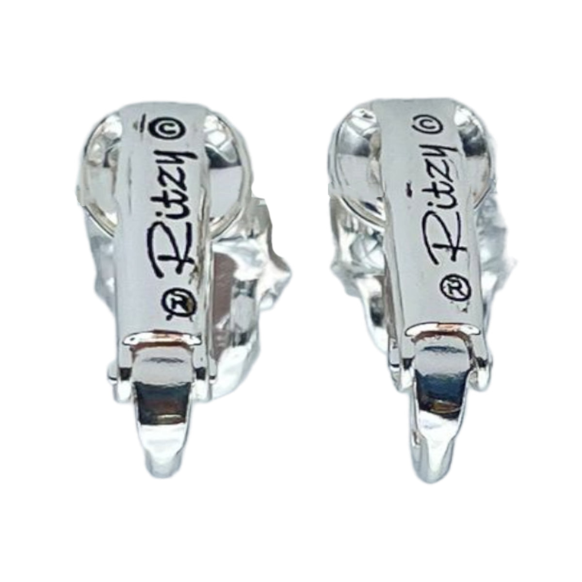 Exquisite Skull Halloween Leverback Earrings Ritzy Couture DeLuxe Silver Plating
