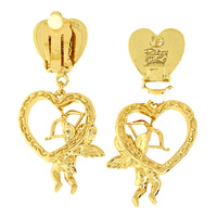 Cupid"s Love Red Valentine Heart Earring
