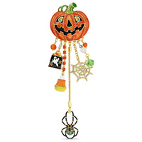 Jack O Lantern Pumpkin Halloween Pin/Pendant-Ritzy Couture