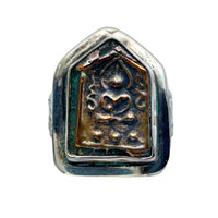 Tabra Jewelry 925 Sterling Silver, Bronze Ring Size 7.75, 00K527A