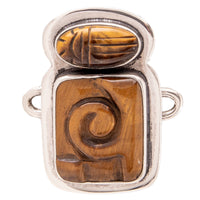 Tabra Jewelry 925 Sterling Silver Tiger Eye Charm