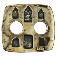 Tabra Jewelry Belt Buckles Antiqued Bronze Sacred Buddhas Vault BB13 - Bronze