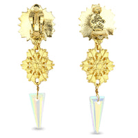 Crystal Snowflake Winter Dangle Jewelry Earrings