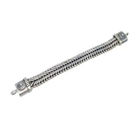 Tabra 925 Sterling Silver Heavy Hand Woven & Cast Bracelet Connector Chain CBR02