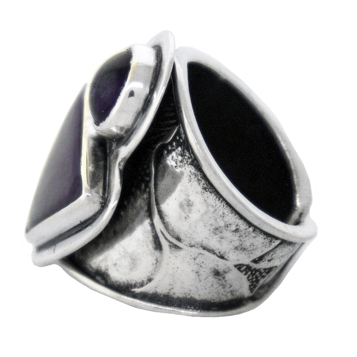Tabra Jewelry 925 Sterling Silver Amethyst Sugalite Ring Size 5.5 Rare from Esme's Vault OOK425