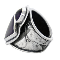 Tabra Jewelry 925 Sterling Silver Amethyst Sugalite Ring Size 5.5 Rare from Esme's Vault OOK425