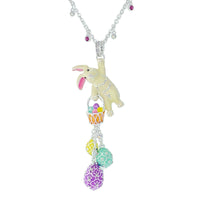Adorable Easter Bunny Basket Necklace