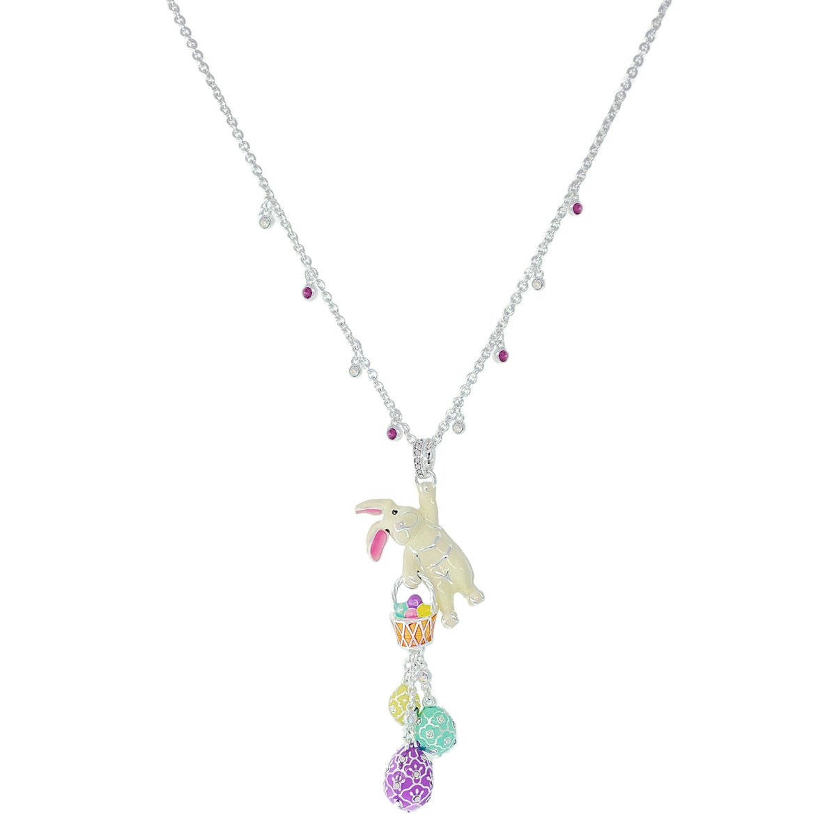 Adorable Easter Bunny Basket Necklace