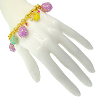 Easter Parade Egg Hunt Pastel Bracelet -18K Gold Plating