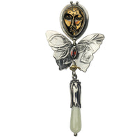 Tabra Jewelry 925 Silver & Bronze Goddess Butterfly Pendant Vault TP425