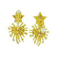 Patriotic Fireworks 4th of July Earrings by Ritzy Couture