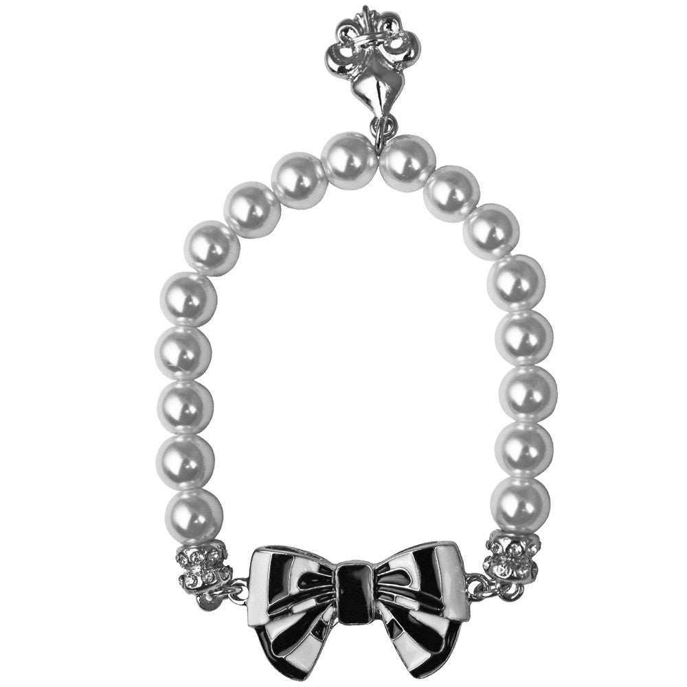 Braclets for women - Beaded stretch silver bracelets.