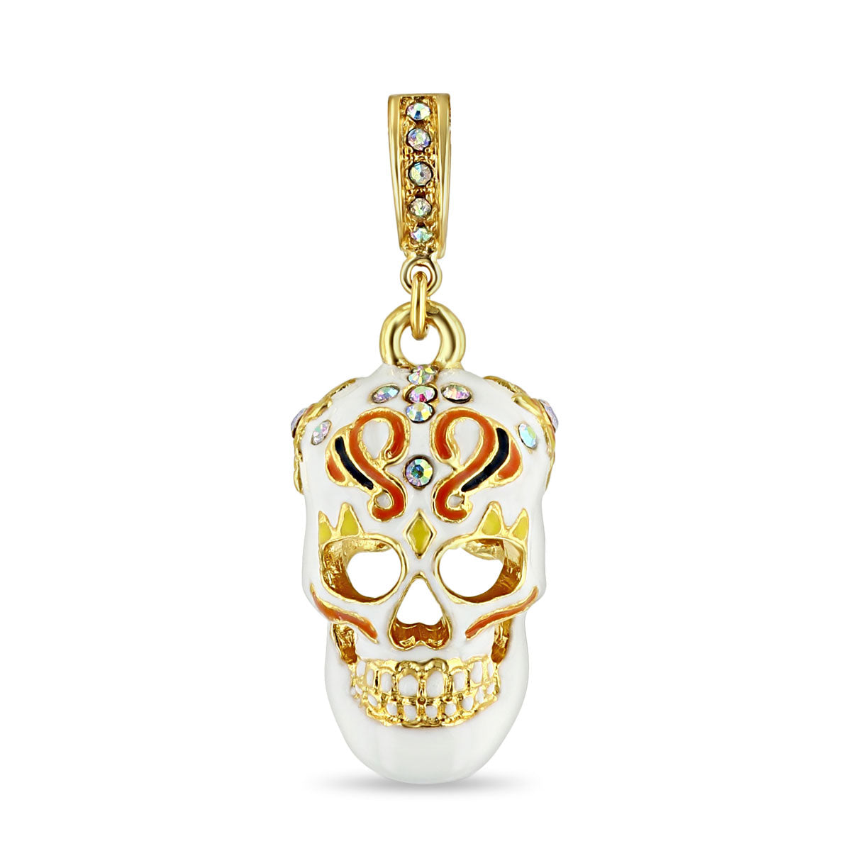 Halloween Sugar Skull Enhancer Charm by Ritzy Couture