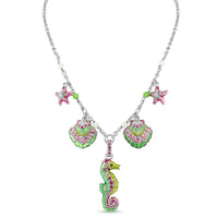 By The Sea Charm 16" Pastel Necklace by Ritzy Couture