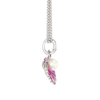 Scallop Sea Shell Pearl Enhancer Charm by Ritzy Couture DeLuxe-Fine Silver Plate