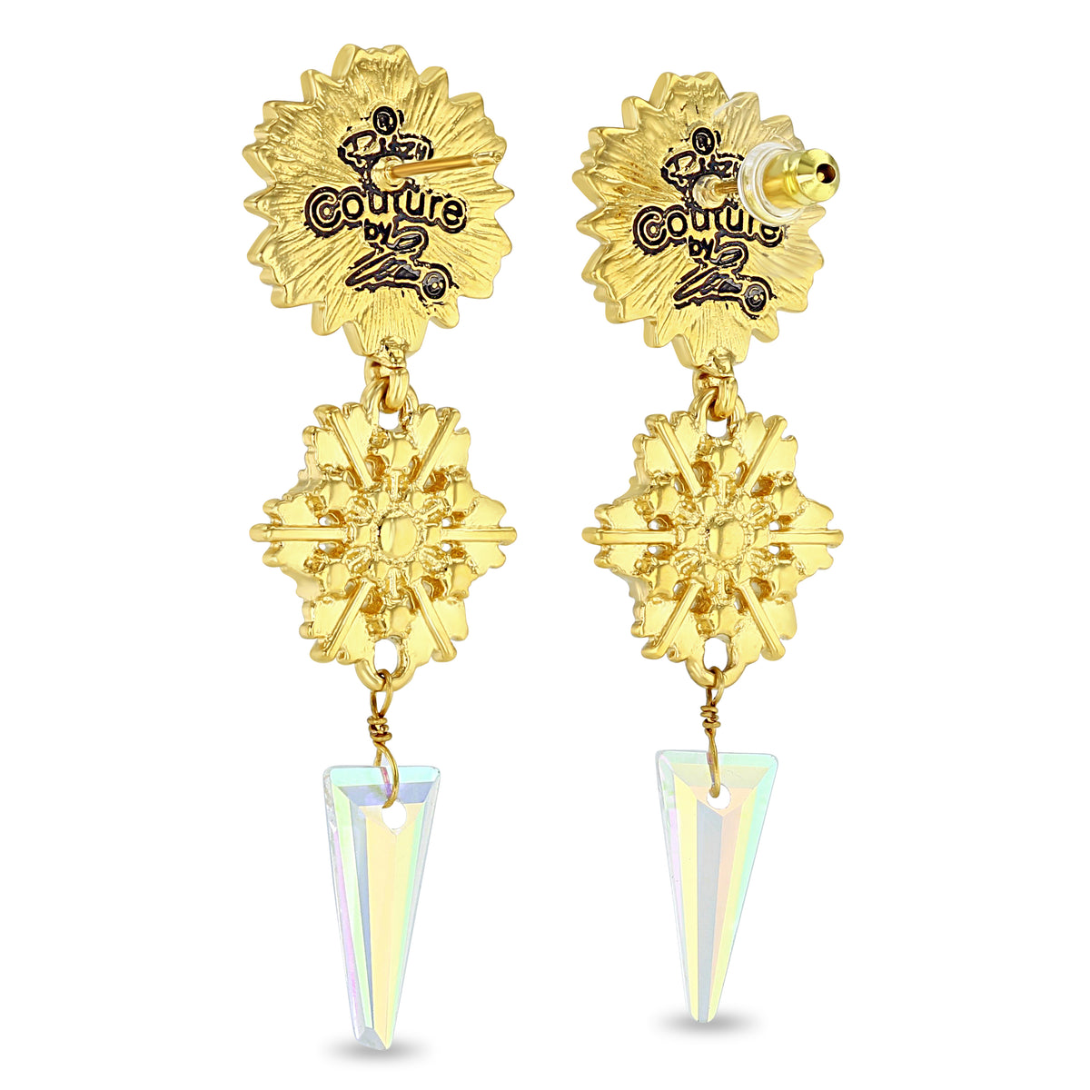 Crystal Snowflake Winter Dangle Jewelry Earrings