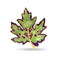 Fall Foliage Multicolor Maple Leaf Pin Pendant by Ritzy Couture