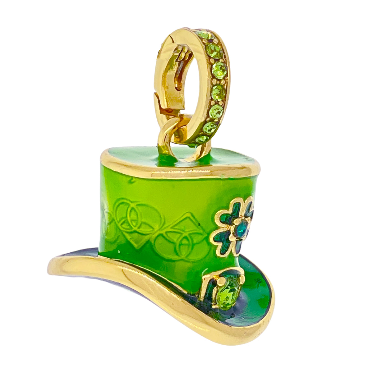 Leprechaun St Patricks Enhancer Charm " 18k Gold Plating
