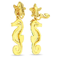 Pastel Starfish and Seahorse Earrings " 18K Gold Plated