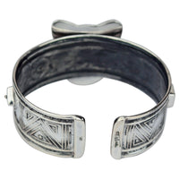 Tabra Charm Jewelry - Bronze Afghan Cuff Bracelet | Back View