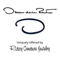 Oscar De La Renta Luxury Gold Plate Jade Tortoise Designer Drop Earrings Vintage