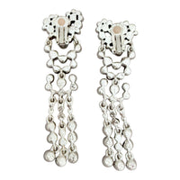 Oscar de la Renta Heart-Inspired Crystal Shoulder Duster Earrings, 4" Drop