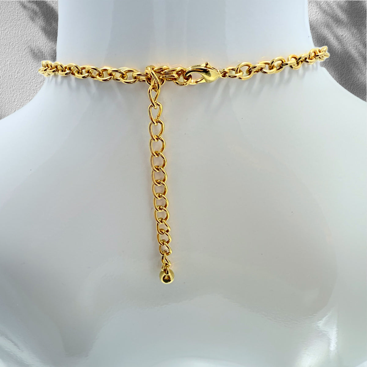 Kenneth Jay Lane Antique Gold Plate Swarovski Crystal Merman Mythology Necklace