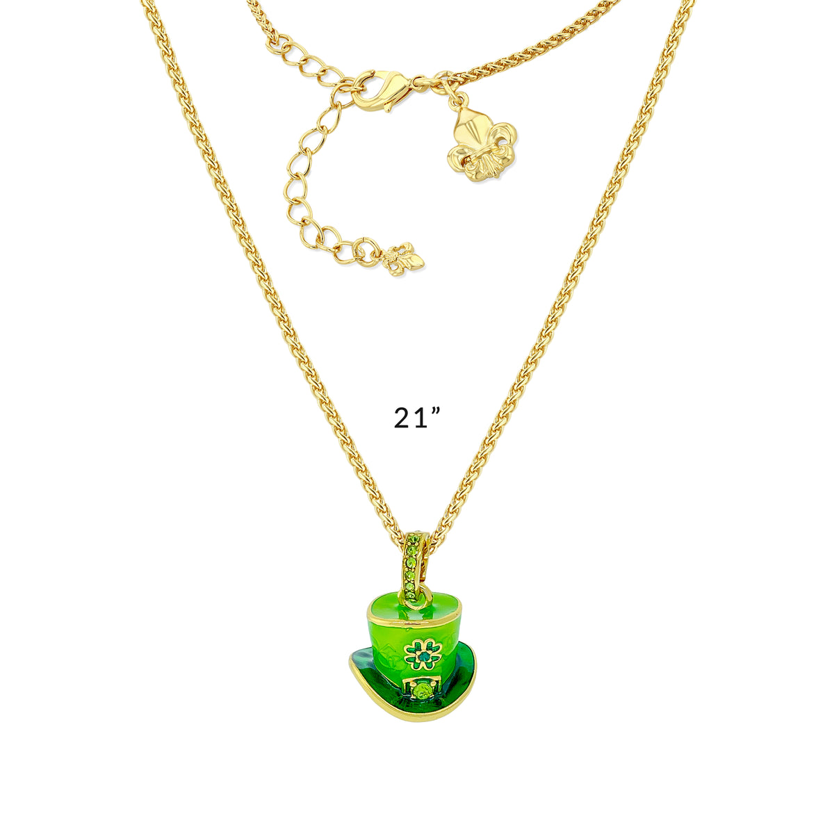 Leprechaun St Patricks Enhancer Charm by Ritzy Couture DeLuxe- 18k Gold Plating