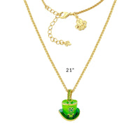 Leprechaun St Patricks Enhancer Charm by Ritzy Couture DeLuxe - 18k Gold Plating