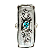 Tabra Jewelry 925 Sterling Silver & Turquoise Lizard Connector Charm - 00K625